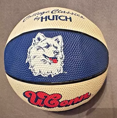 **VERY NICE** Vintage UCONN Huskies Mini Basketball--College Classics By Hutch • $29.99