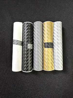 5 Rolls Carbon Fiber Film Twill Weave Vinyl Sheet Roll Wrap DIY Decals 4  X 48  • $17.95