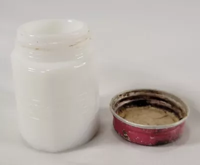 Vintage Milk Glass Woodbury Face Cream Jar With Lid Menthol Atum Vintage White • $14.20