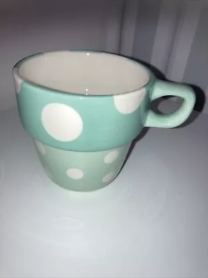 £6.50 • Buy M&S Mint Green & White Spotty Spots Stacking Stackable Mug Spare Replacement