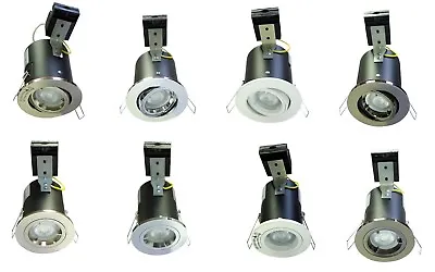 £6.50 • Buy Fire Rated Downlights GU10 Fixed/Tilt LED Spotlight IP20 Recessed Ceiling Lights