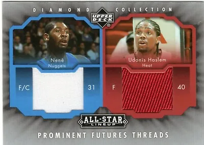 NENE/ UDONIS HASLEM 2004-05 Upper Deck Diamond Collection Prominent Futures • $2.50