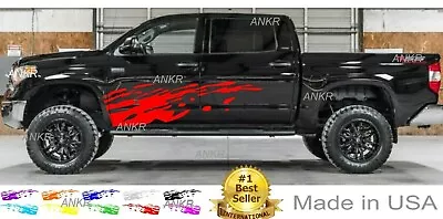 ANY COLORS Large Graphics MUD SPLASH Vinyl Decal For Any Cars And Trucks Set 2X • $75.93