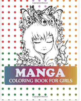 Anime Manga Coloring Book Training Meditation Anti-Stress Creative Gift Kids Fun • £8.69