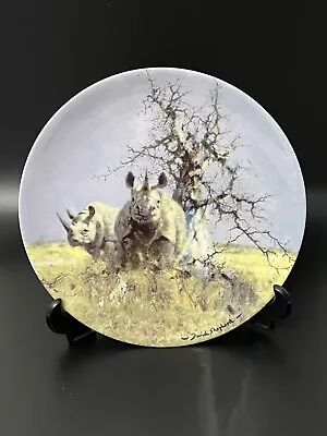 Vtg Danbury Mint Plate  Wedgwood  Suspicion  Animals David Shepherd Boxed • £4.95