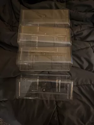 Pack Of 4 Heavy Duty Clear Acrylic Display Case Box For 1:24 Scale Diecast Cars • $50