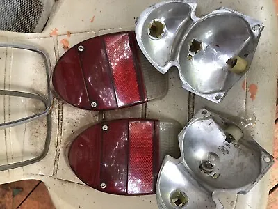 VW Bug 1971 72 Super Beetle Both Side Tail Lights HELLA THK3 SAE STIAP1AR70 • $200