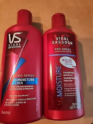 2 Vidal Sassoon Pro Series Moisture Lock Shampoo 12 Fl Oz Each Free Shipping  • $59.99