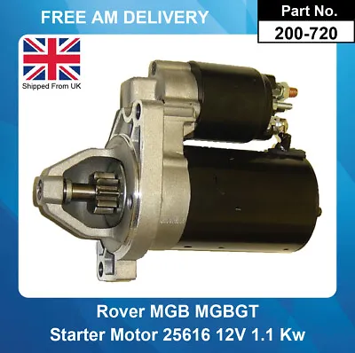 Starter Motor For MGB MGBGT 1.8 1969-1980 25616 25654 Replaces Lucas Type • $93.25
