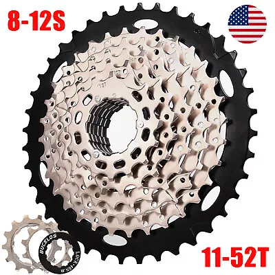 8/9/10/11/12Speed Road Bike Cassette 11-52T Sprocket Derailleur Fit Shimano/SRAM • $18.78