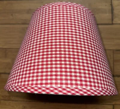 LAURA ASHLEY - Red Gingham Ceiling-Lamp Shade • £22.50