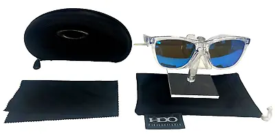 NEW Oakley FROGSKINS Clear Crystal POLARIZED Galaxy Jade Lens Sunglass 9013 • $129.99