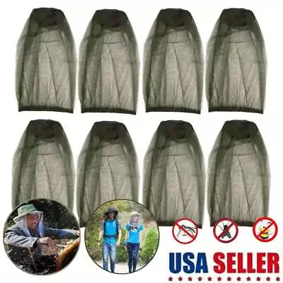 Anti-Mosquito Bug Bee Insect Head Net Hat Cap Sun Protection Fishing Hiking Lots • $6.25