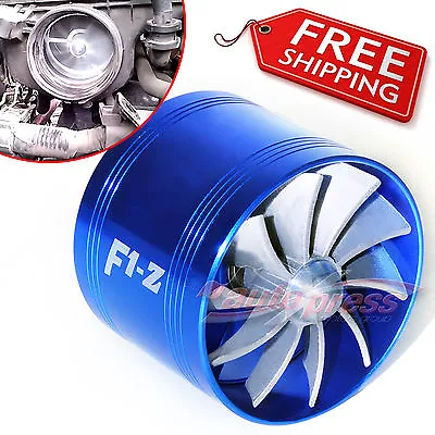 AIR INTAKE FAN BL Turbo Supercharger Turbonator Charger Gas Fuel Saver For FORD • $25.20