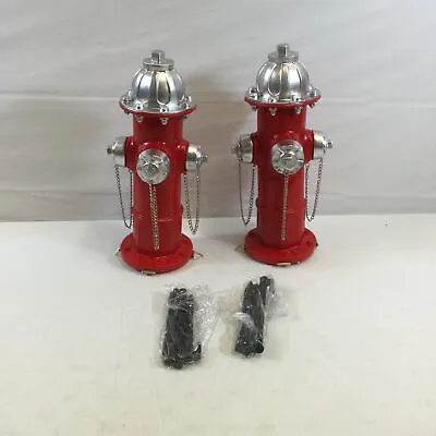 $59.99 • Buy Sintuff Red Dog Fire Hydrant Pee Post Outdoor Statue 4.5x5.3 Inch 2 Pcs