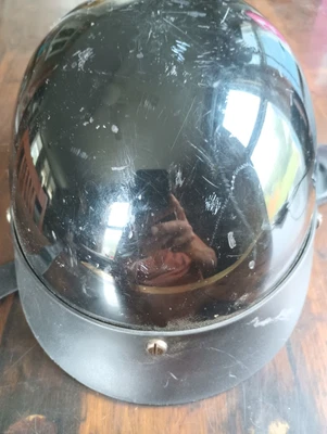 $23 • Buy Outlaw DOT Black  Motorcycle Helmet Half Shell XL