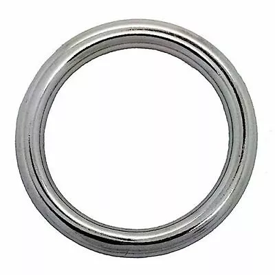 5mm X 50mm Stainless Steel Round O Ring | UK STOCK • £2.99