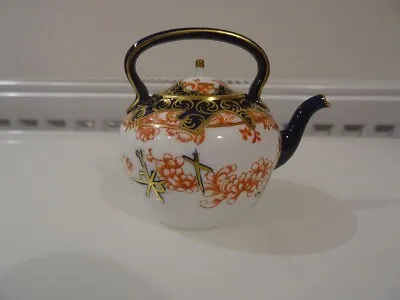 Royal Crown Derby Miniature Imari Kettle Pattern 2649 - Dated 1917 • $74.61