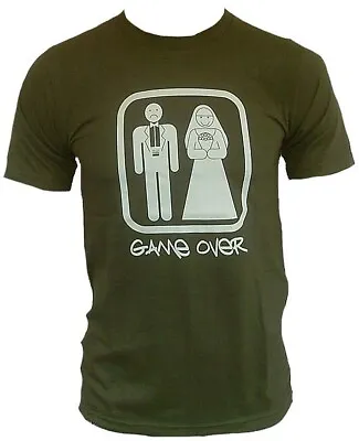 Unfledged Game Over Wedding Bachelor´S Party Sad And Happy Fun T-shirt M • £11.65