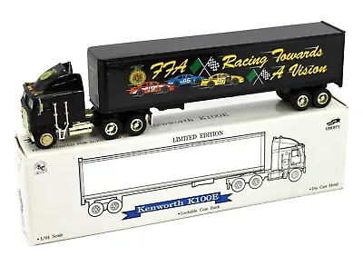 1:64 Liberty Classics SpecCast *IOWA FFA* Black Kenworth K100E Semi Truck NIB • $24.99