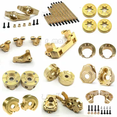 Heavy Duty Brass Servo Mount Wheel Knuckle Weight Links C-hub For 1/10 RC TRX4 • $20.59