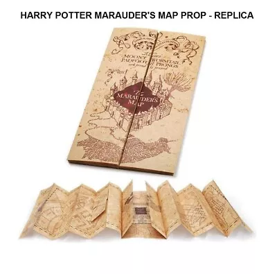 Harry Potter Marauders Map Prop Replica. Size 77cm X 22cm Open Craft Paper UK • £4.59