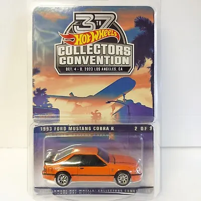 Hot Wheels 37th Collectors Convention 1993 Ford Mustang Cobra R 1:64 Scale Car • $69.99