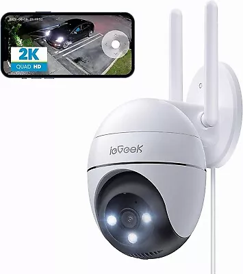 IeGeek Outdoor 2K PTZ Security Camera Home 360° Wireless WiFi CCTV Systems UK • £27.99