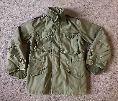 VTG Vietnam War U.S. Army Men's Distressed M-65 Cold Weather Field Coat - Small • $50