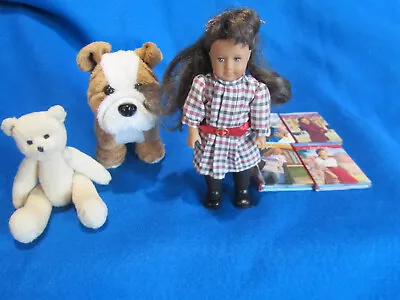 Lot Of American Girl Samantha Mini Doll 4 Different Mini Books Meatloaf Dog & B • $24.95