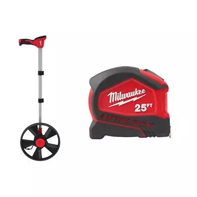 Milwaukee Digital Measuring Wheel W/ 25 Ft. Compact Auto Lock Tape Measure • $76.29