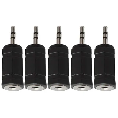 3.5mm Mini Jack Socket To 2.5mm Plug Stereo Audio Converter Adaptor X 5 • £4.99