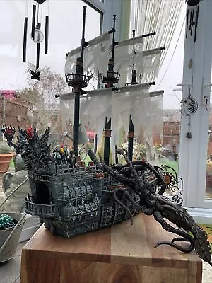 Pirates Of The Caribbean The Flying Dutchmen Ship Davey Jones Kraken Mega Bloks • £299