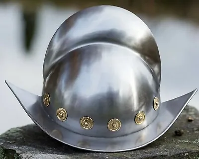  SCA Medieval Knight Steel Armor Morion Helmet • $169.11