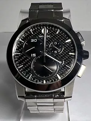 Movado Men's Watch 83 C5 1860 Vizio Swiss Quartz Chronograph Date Watch • $695