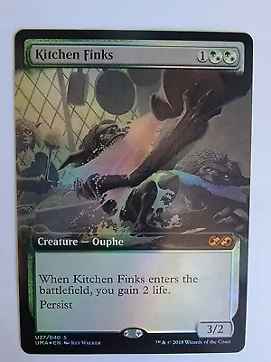 Mtg uma - Kitchen Finks - Foil Box Topper U27/040 • $4.99