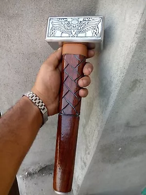 Rare Custom Handmade Viking Battle Hammer With Carved HandleMedieval War Hammer • $90