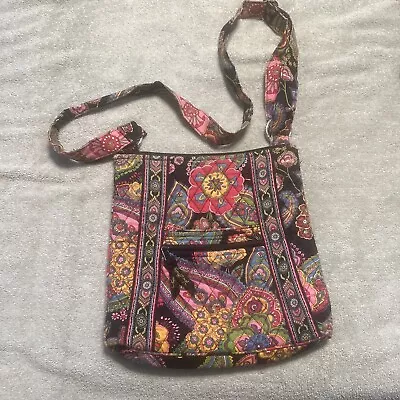 Vera Bradley Symphony In Hue Hipster Crossbody Quilted Cotton Canvas Paisley Bag • $24.99