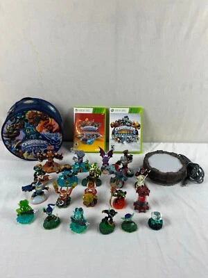 $81.99 • Buy Skylanders Xbox 360 Mixed Lot 20 Figures  2 Games Portal And Carry Case