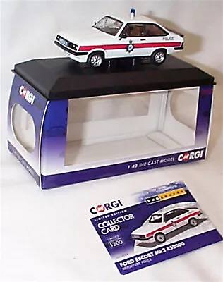 Corgi Vanguards VA14904 Ford Escort MK2 RS2000 Merseyside Police 1:43 Scale New • £38.95