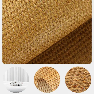 1Yard Natural Raffia Mat Fabric Weave Sheet Webbing Rattan 90*140CM • £14.97