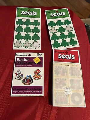 Vintage Huge Lot Dennison Seals Stickers Christmas St Patrick's Day Booklets Etc • $73.50