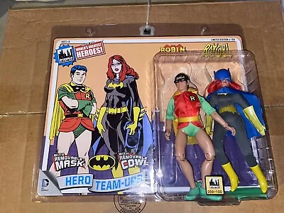 World's Greatest Heroes Removable Mask Robin Batgirl Figures Toy Co. Mego • $35