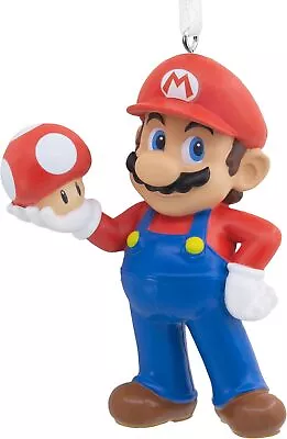 Hallmark Nintendo Super Mario With Super Mushroom Christmas Ornament • $10.49