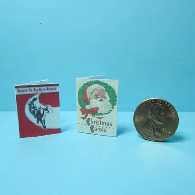 Dollhouse Miniature Christmas Sheet Music Rudolph And Carols CLD614 • $3.14