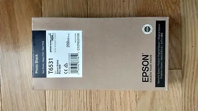 2015 Genuine Epson Photo Black Ink T6531 Stylus Pro 4900 200ml Sealed New • $36