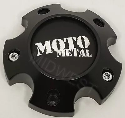 MO989S04 Moto Metal Satin Black 5x127 5x5 Wheel Rim Center Cap W Screws New • $27