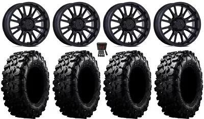 MSA ThunderLips 15  Wheels Black 29  Carnivore Tires Polaris RZR Turbo S / RS1 • $1535.72