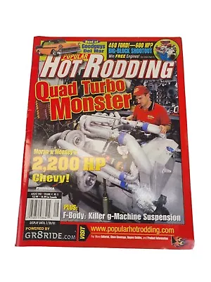 Vintage Popular Hot Rodding Magazine August 2001 Quad Turbo Chevy Horse Power • $5.99