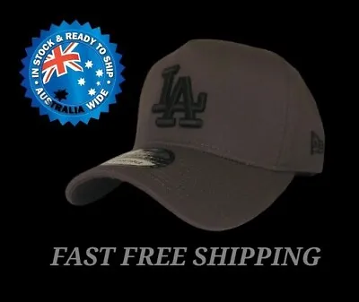 La Dodgers Mbl New Era 9forty Grey & Black Snapback Cap Hat La Ny Nfl Nba • $36.95